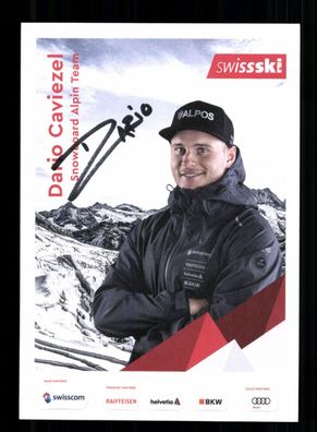 Dario Caviezel Autogrammkarte Snowboard Original Signiert + A 238534