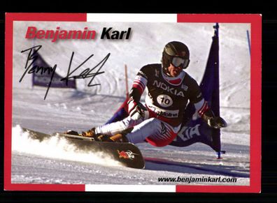 Benjamon Karl Autogrammkarte Snowboard Original Signiert + A 238557