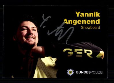 Yannik Angenend Autogrammkarte Snowboard Original Signiert + A 238575