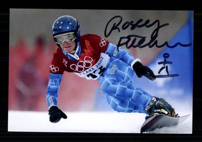 Rosey Fletcher Foto Snowboard Original Signiert + A 238638