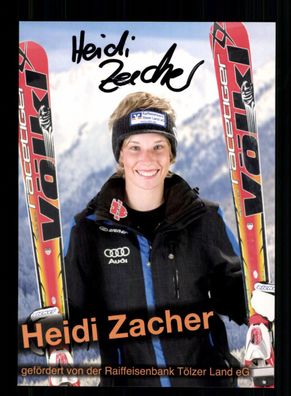 Heidi Zacher Autogrammkarte Snowboard Original Signiert + A 238677