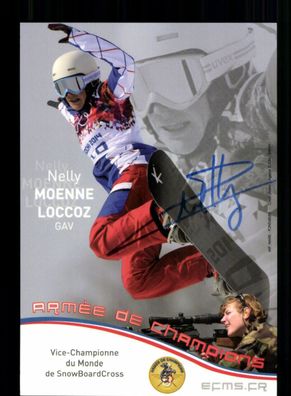 Nelly Moenne Loccoz Autogrammkarte Snowboard Original Signiert + A 238518