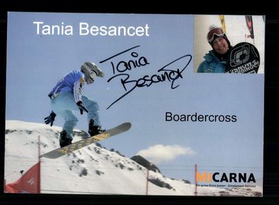 Tania Besancet Autogrammkarte Snowboard Original Signiert + A 238539