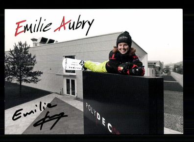 Emilie Aubry Autogrammkarte Snowboard Original Signiert + A 238549