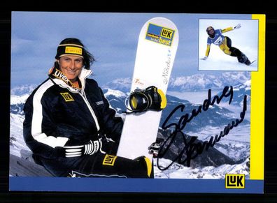 Sandra Farmand Autogrammkarte Snowboard Original Signiert + A 238552