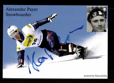 Alexander Payer Autogrammkarte Snowboard Original Signiert + A 238563