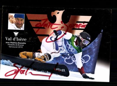 Mathieu Bozzetto Autogrammkarte Snowboard Original Signiert + A 238566