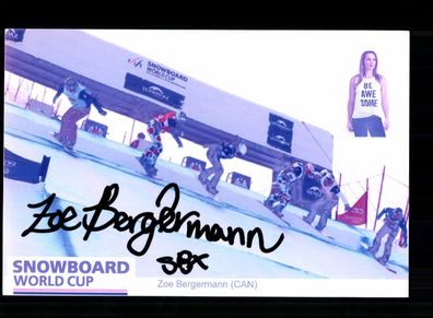 Zoe Bergermann Foto Snowboard Original Signiert + A 238616