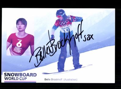 Belle Brockhoff Foto Snowboard Original Signiert + A 238618