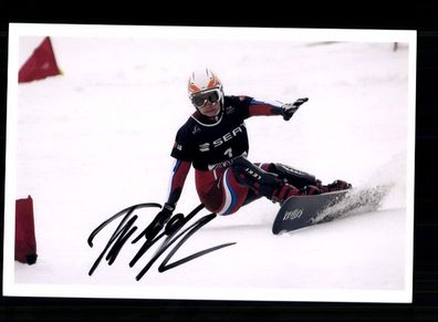 Unbekannt Foto Snowboard Original Signiert + A 238620