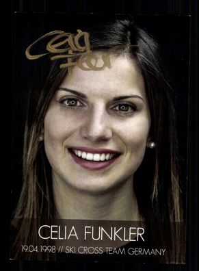 Celia Funkler Autogrammkarte Snowboard Original Signiert + A 238667