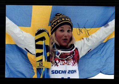 Anna Holmlund Foto Snowboard Original Signiert + A 238686