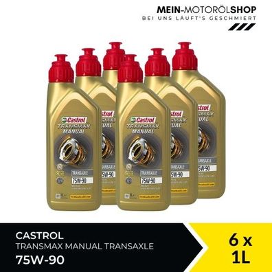 Castrol Transmax Manual Transaxle 75W-90 6x1 Liter