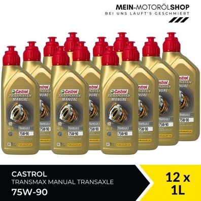 Castrol Transmax Manual Transaxle 75W-90 12x1 Liter