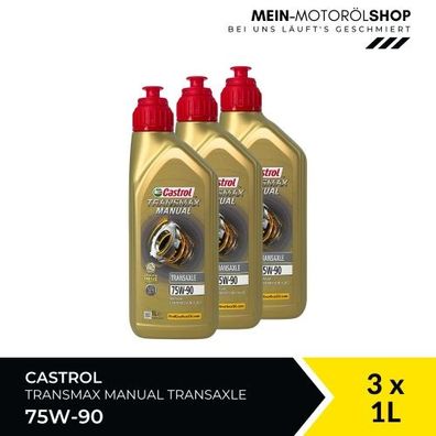 Castrol Transmax Manual Transaxle 75W-90 3x1 Liter