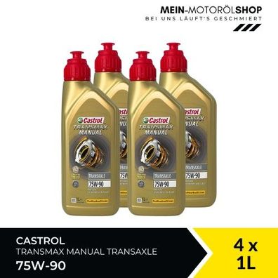 Castrol Transmax Manual Transaxle 75W-90 4x1 Liter