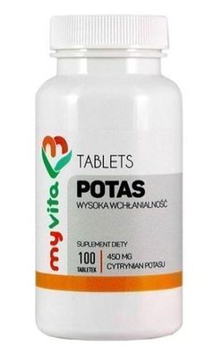 MyVita, Kalium, 100 Tabletten - Langfristige Unterstützung!