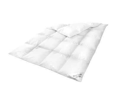 HS87 WINTER Daunendecke Bettdecke Oberbett Decke 70 % Daunen 200x200 cm 2400g