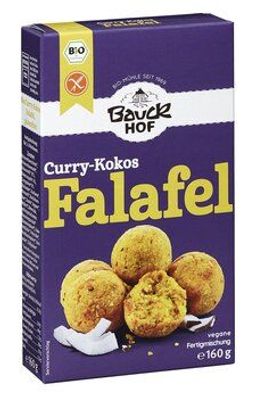 Bauck Mühle 3x Falafel Curry-Kokos Bio glutenfrei 160g