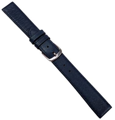 Hirschleder Ersatzband Uhrenarmband Leder Dunkelblau Handgenäht 20688S