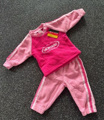 Süßes Baby 2 Teiler Set Jogginganzug Hose Pulli Neu 0-6 6-12 12-18 18-24 Top Neu rosa