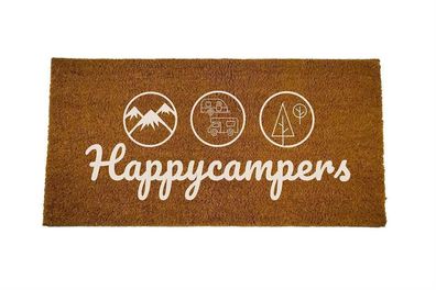 Fussmatte Eingangsmatte Happycampers Kokosmatte 250x500x12mm