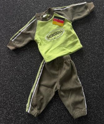 Süßes Baby 2 Teiler Set Jogginganzug Hose Pulli Neu 0-6 6-12 12-18 18-24 Top Neu grün