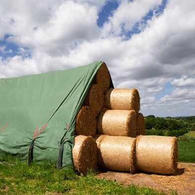 PolyTex Schutzvlies 9,8 x 12,5 m Stroh-, Heuballen- und Getreide wasserabweisend