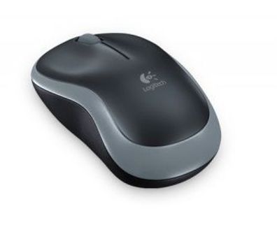 Logitech M185 Kabellose Maus Grau Ergonomisch