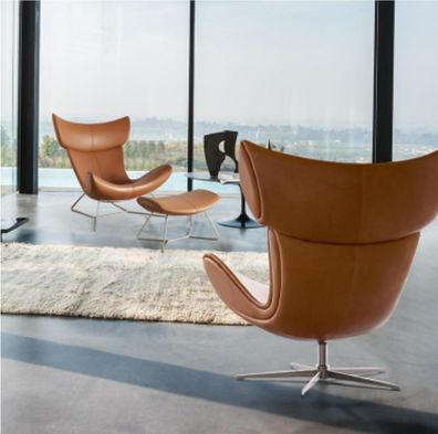 Sofa 1 Sitzer Fernseh Lounge Chaise Sofa Leder Textil Design Luxus Chair Sessel