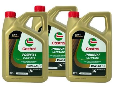 Castrol Power 1 Ultimate 4T 10W-40 3x4 Liter