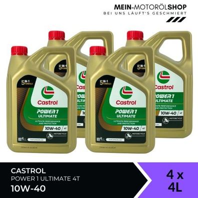 Castrol Power 1 Ultimate 4T 10W-40 4x4 Liter