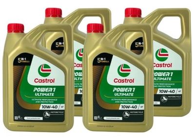 Castrol Power 1 Ultimate 4T 10W-40 4x4 Liter