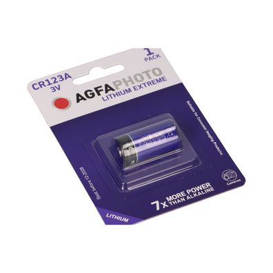 CR123A Lithiumbatterie 3V 1300mAh im 1er Blister AgfaPhoto