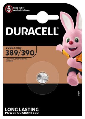 Duracell Uhrenbatterie D389 390 1,55V 80mAh AgO 1er Blister