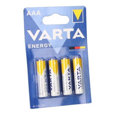 Varta Energy AlMn AAA 1,5V Micro Batterie 4er Blister