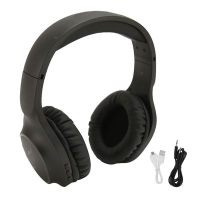 Bluetooth 5.3 Wireless Headset-Ear Gaming Headset mit Mikrofon Schwarz