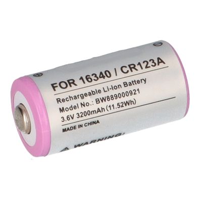 Akku 16340 / CR123A 3.6V Li-ion 800mAh