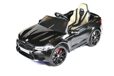 Kinderauto "BMW M5" -lizenziert- 24V Akku, 2,4Ghz Fernsteuerung, edersitz+EVA-Schwarz