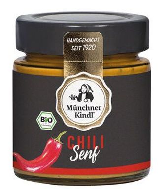 Münchner Kindl Senf 3x Chili Senf BIO 125ml