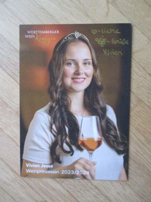 Württemberger Weinprinzessin 2023/2024 Vivien Jesse - handsigniertes Autogramm!!!