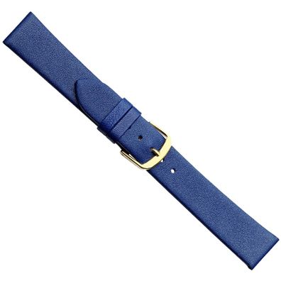 Design I Ersatzband Uhrenarmband Kalbsleder Royalblau 20501G