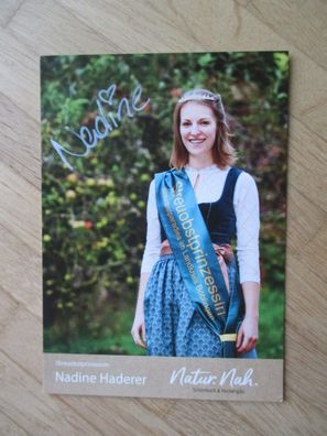 Schönbuch & Heckengäu Streuobstprinzessin Nadine Haderer - handsigniertes Autogramm!!