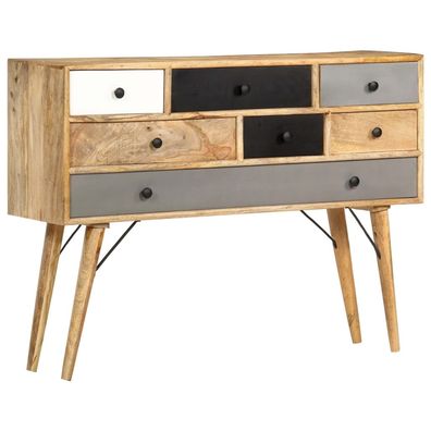 vidaXL Sideboard 110 x 30 x 82 cm Massivholz Mango