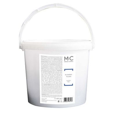 Meister Coiffeur 3x 800g Blondierpulver im Eimer - Blondiereimer