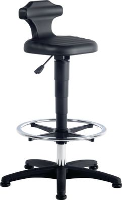 Sitz-/Stehstuhl Flex Integralschaum Sitz-H.510-780mm m. Fußring BIMOS