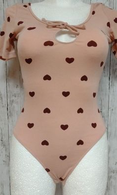 Damen Body Kurzarm Rosa CUPSHE Größe S 38