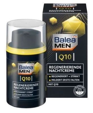 Balea MEN Q10 Anti-Falten Nachtcreme â?? 50 ml, Hergestellt in Deutschland