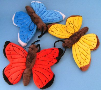 1 Plüschtier Schmetterling 22cm Schmetterlinge Kuscheltiere Stofftiere Falter Tiere