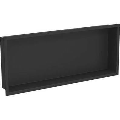 Mexen X-Wall-R Einbauregal mit Flansch 75 x 30 cm, Schwarz - 1970753010